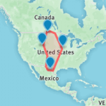 Il Nord America è la zona di diffusione dell'Heterodon nasicus  Serpente muso di porcello cartina nasicus 150x150