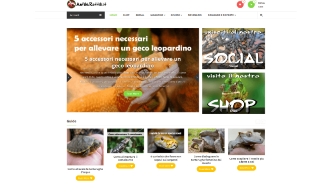 Il sito italiano sugli anfibi e i rettii
